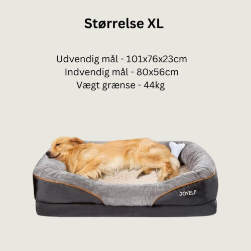 JOYELF Premium ortopædisk hundeseng - XL - 101x76x23cm