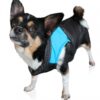 Rainbow Hundejakke med sele-XS-Blå