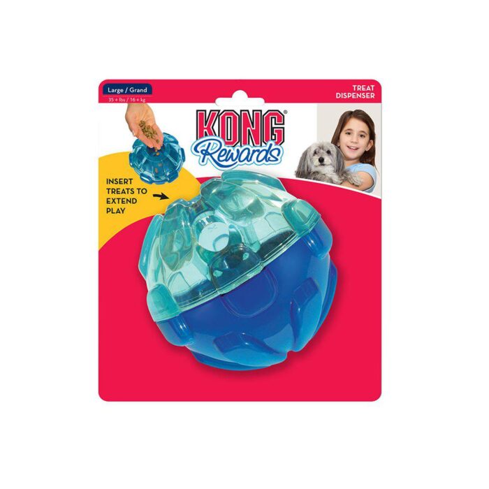 Imazo - Kong Reward Ball Large 12ø Cm - Hundelegetøj - Robust gummi